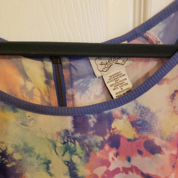 Watercolor Sheer Blouse - Picture 3 of 5